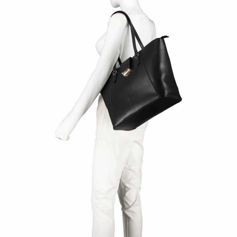 Shopper Falcor Nero, Farbe: schwarz, Marke: Valentino Bags, EAN: 8058043050348, Abmessungen in cm: 34x28x15, Bild 4 von 5