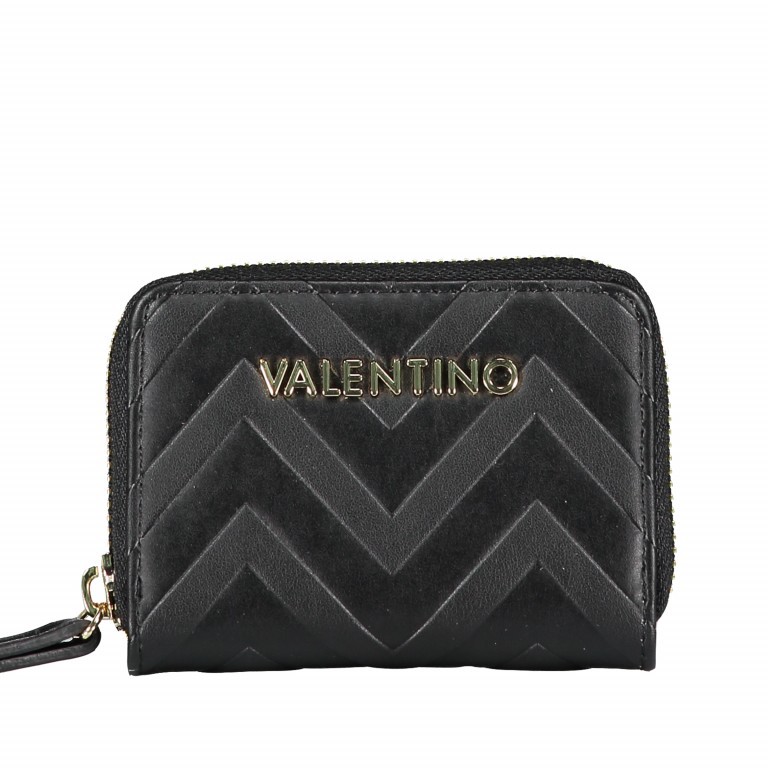 Geldbörse Fauno Nero, Farbe: schwarz, Marke: Valentino Bags, EAN: 8058043054254, Abmessungen in cm: 10x7x2.5, Bild 1 von 5