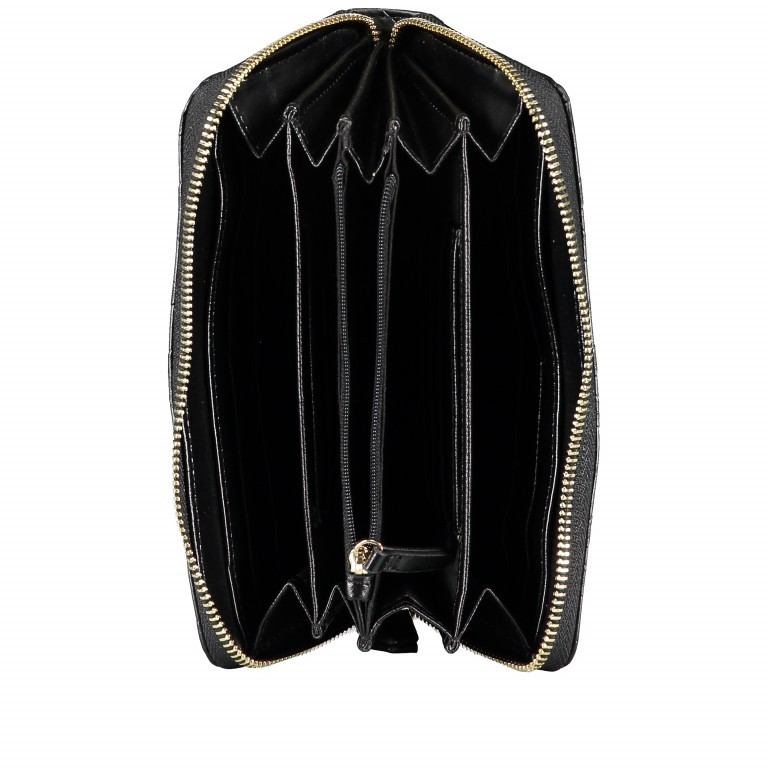 Geldbörse Fauno Nero, Farbe: schwarz, Marke: Valentino Bags, EAN: 8058043054308, Abmessungen in cm: 19.5x10x2.5, Bild 4 von 5