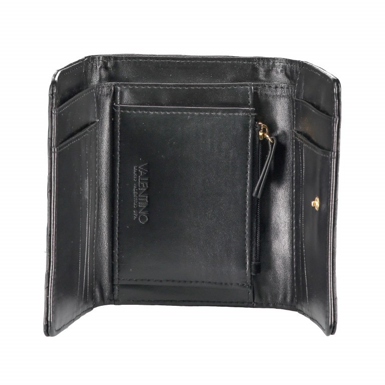 Geldbörse Fauno Nero, Farbe: schwarz, Marke: Valentino Bags, EAN: 8058043054407, Abmessungen in cm: 15x11x2.5, Bild 4 von 4