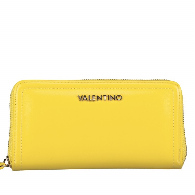 Geldbörse Bicorno Limone, Farbe: gelb, Marke: Valentino Bags, EAN: 8058043045498, Abmessungen in cm: 19x10x3, Bild 1 von 4