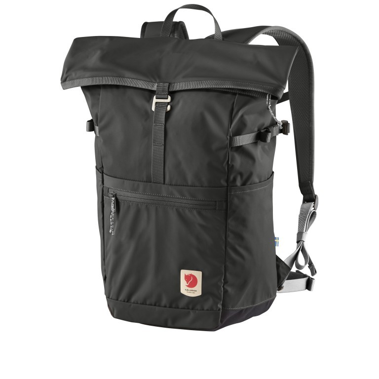 Rucksack High Coast Foldsack Volumen 24 Liter Dark Grey, Farbe: anthrazit, Marke: Fjällräven, EAN: 7323450598167, Abmessungen in cm: 26x45x20, Bild 2 von 11