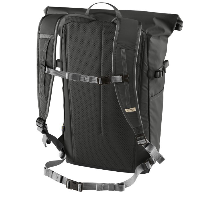 Rucksack High Coast Foldsack Volumen 24 Liter Dark Grey, Farbe: anthrazit, Marke: Fjällräven, EAN: 7323450598167, Abmessungen in cm: 26x45x20, Bild 3 von 11