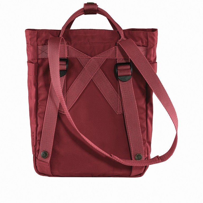 Tasche Kånken Totepack Mini Ox Red, Farbe: rot/weinrot, Marke: Fjällräven, EAN: 7323450598419, Abmessungen in cm: 25x30x13, Bild 3 von 8