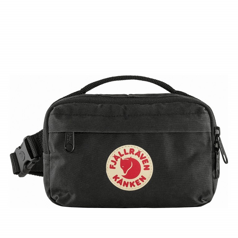 Gürteltasche Kånken Hip Pack Black, Farbe: schwarz, Marke: Fjällräven, EAN: 7323450598495, Abmessungen in cm: 18x12x9, Bild 1 von 10