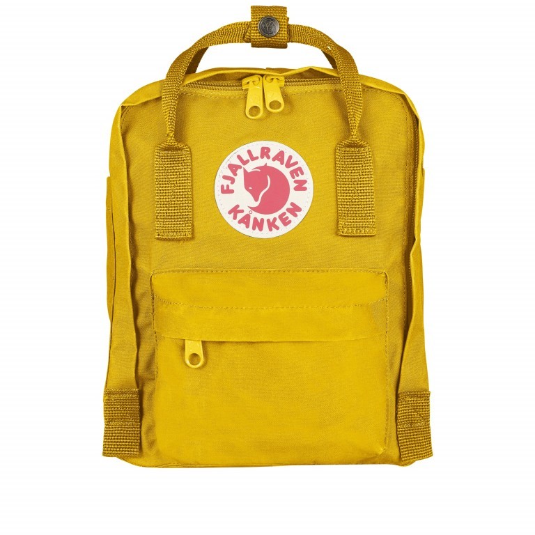 Rucksack Kånken Mini Warm Yellow, Farbe: gelb, Marke: Fjällräven, EAN: 7392158473502, Abmessungen in cm: 20x29x13, Bild 1 von 11