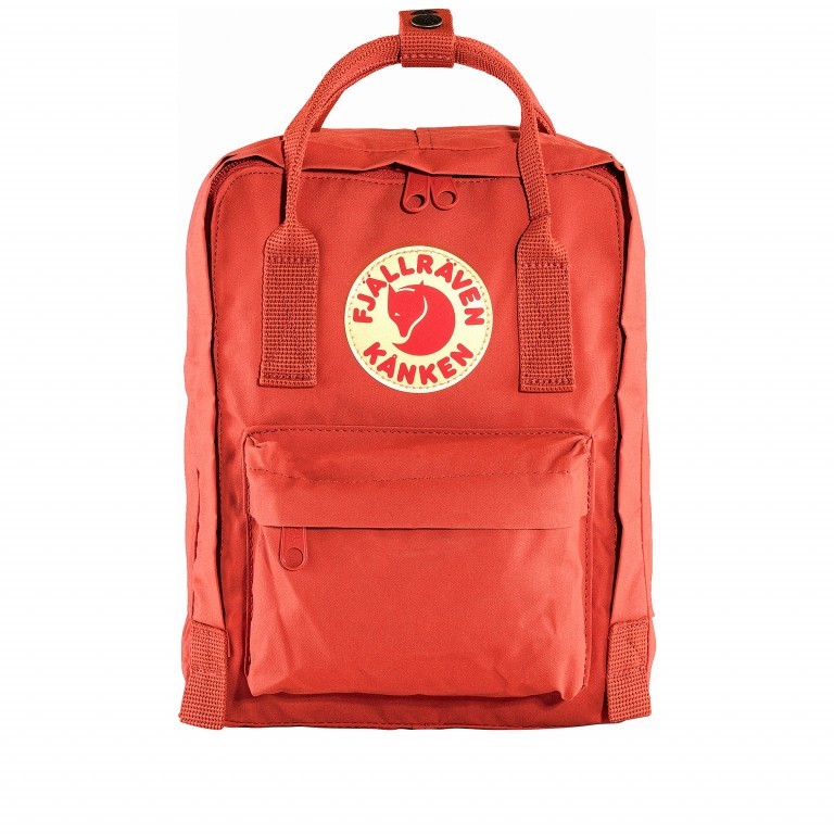 Rucksack Kånken Mini Rowan Red, Farbe: orange, Marke: Fjällräven, EAN: 7323450598006, Abmessungen in cm: 20x29x13, Bild 1 von 12