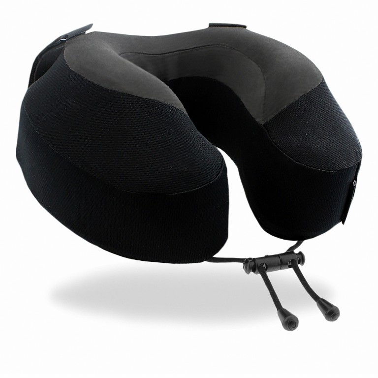 Nackenkissen Evolution S3 Jet Black, Farbe: schwarz, Marke: Cabeau, EAN: 0815158012955, Abmessungen in cm: 24x25x13, Bild 3 von 8