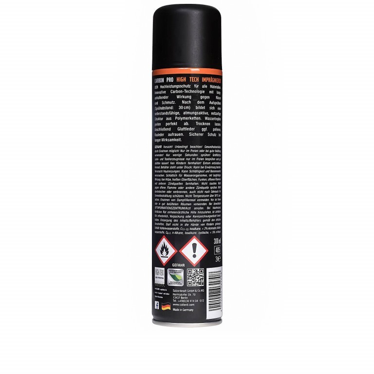 Imprägnierspray Carbon Pro Spray Größe 300 ml Neutral, Farbe: farblos/neutral, Marke: Collonil, EAN: 4002092031708, Bild 2 von 5