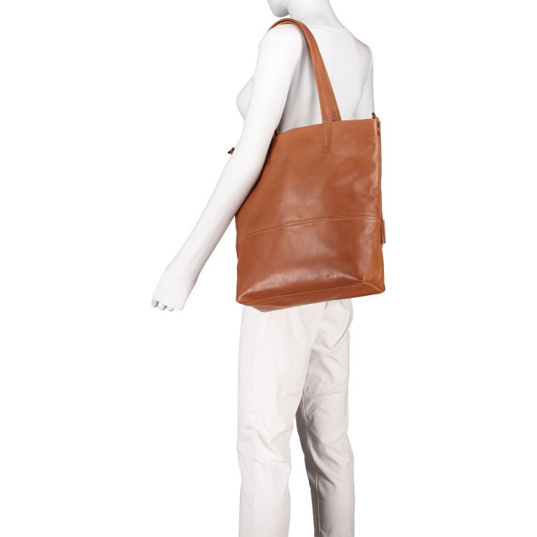 Shopper Jamie's Orchard Kiwano Cognac, Farbe: cognac, Marke: Aunts & Uncles, EAN: 4250394959187, Abmessungen in cm: 37.5x37.5x9, Bild 4 von 10