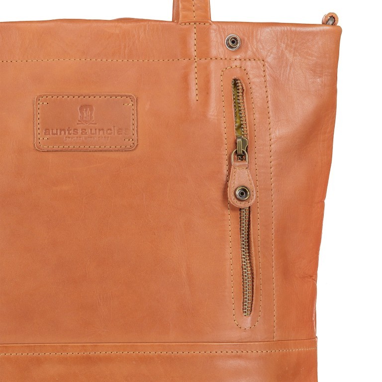 Shopper Jamie's Orchard Kiwano Cognac, Farbe: cognac, Marke: Aunts & Uncles, EAN: 4250394959187, Abmessungen in cm: 37.5x37.5x9, Bild 8 von 10