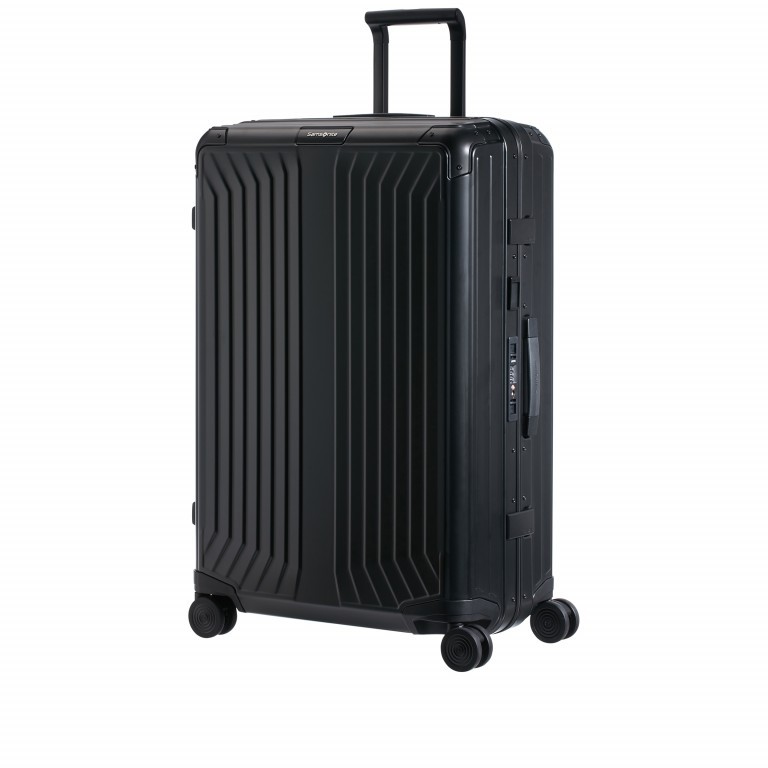 Koffer Lite-Box Spinner 76 Aluminium Black, Farbe: schwarz, Marke: Samsonite, EAN: 5414847961588, Abmessungen in cm: 51x76x28, Bild 2 von 10