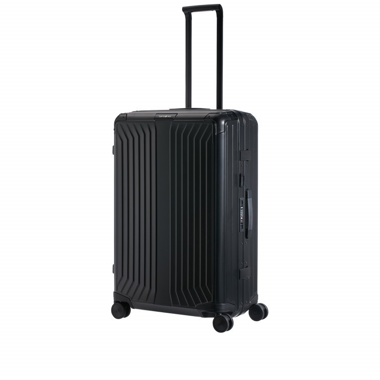 Koffer Lite-Box Spinner 76 Aluminium Black, Farbe: schwarz, Marke: Samsonite, EAN: 5414847961588, Abmessungen in cm: 51x76x28, Bild 7 von 10