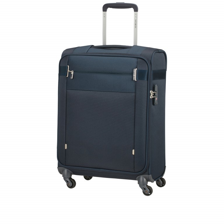 Koffer Citybeat Spinner 55 Navy Blue, Farbe: blau/petrol, Marke: Samsonite, EAN: 5400520023995, Abmessungen in cm: 40x55x20, Bild 2 von 10