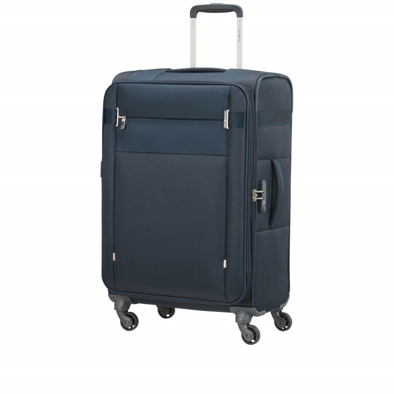 Koffer Citybeat Spinner 66 erweiterbar Navy Blue, Farbe: blau/petrol, Marke: Samsonite, EAN: 5400520024046, Abmessungen in cm: 42x66x28, Bild 2 von 8