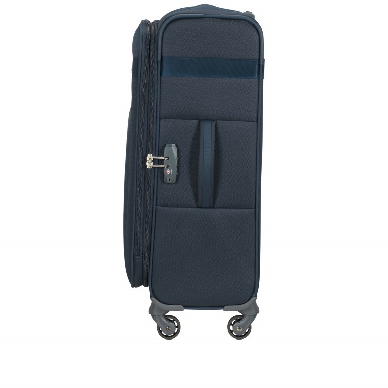 Koffer Citybeat Spinner 66 erweiterbar Navy Blue, Farbe: blau/petrol, Marke: Samsonite, EAN: 5400520024046, Abmessungen in cm: 42x66x28, Bild 3 von 8