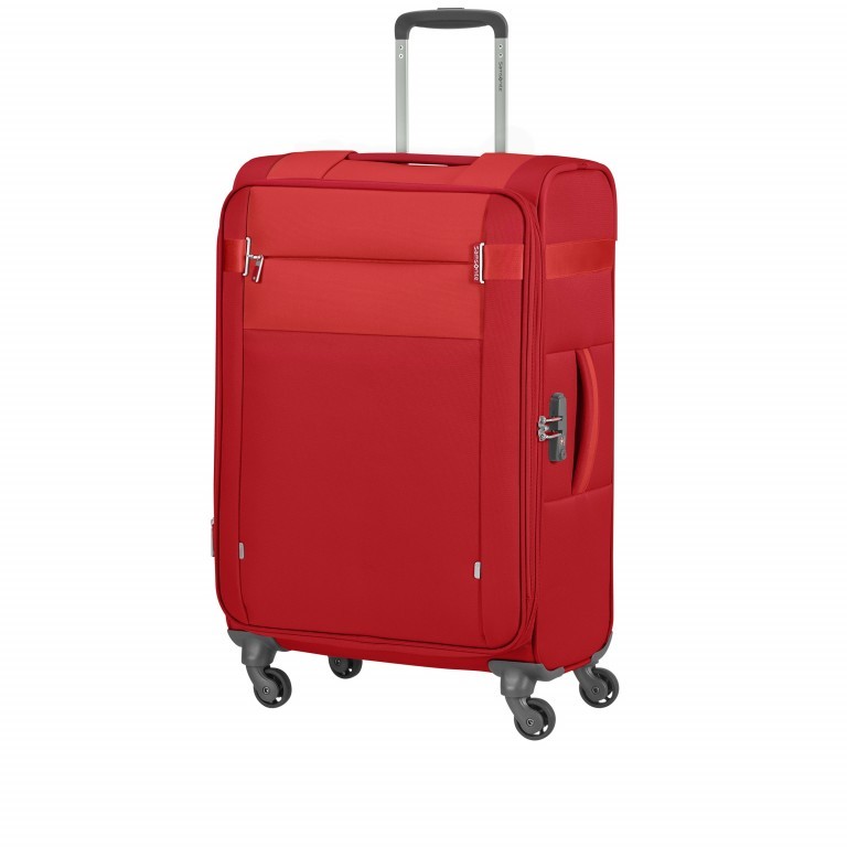Koffer Citybeat Spinner 66 erweiterbar Red, Farbe: rot/weinrot, Marke: Samsonite, EAN: 5400520024053, Abmessungen in cm: 42x66x28, Bild 2 von 8
