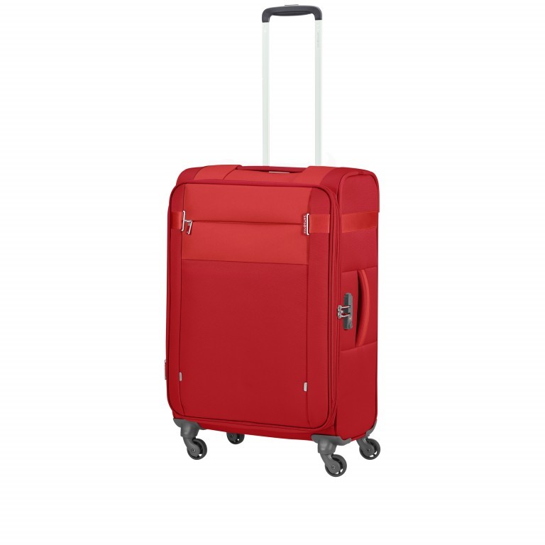 Koffer Citybeat Spinner 66 erweiterbar Red, Farbe: rot/weinrot, Marke: Samsonite, EAN: 5400520024053, Abmessungen in cm: 42x66x28, Bild 8 von 8