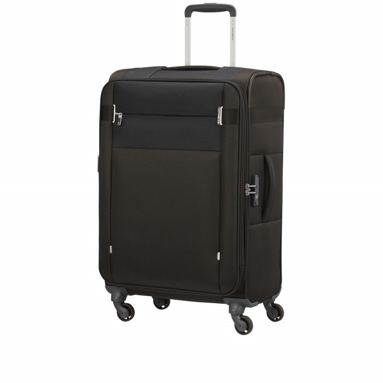 Koffer Citybeat Spinner 66 erweiterbar Black, Farbe: schwarz, Marke: Samsonite, EAN: 5400520024022, Abmessungen in cm: 42x66x28, Bild 2 von 8