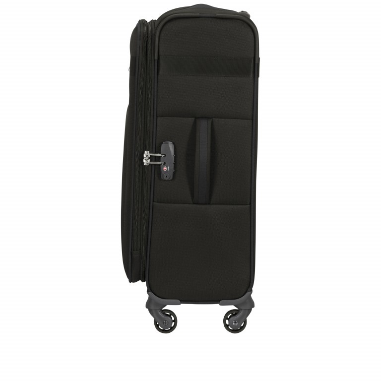 Koffer Citybeat Spinner 66 erweiterbar Black, Farbe: schwarz, Marke: Samsonite, EAN: 5400520024022, Abmessungen in cm: 42x66x28, Bild 3 von 8