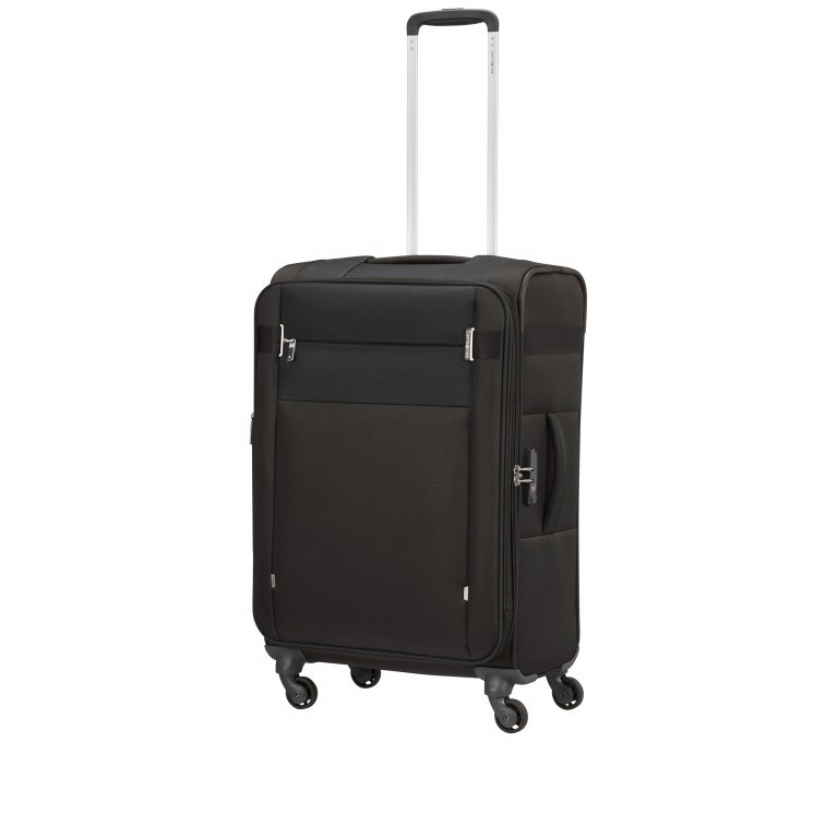 Koffer Citybeat Spinner 66 erweiterbar Black, Farbe: schwarz, Marke: Samsonite, EAN: 5400520024022, Abmessungen in cm: 42x66x28, Bild 8 von 8