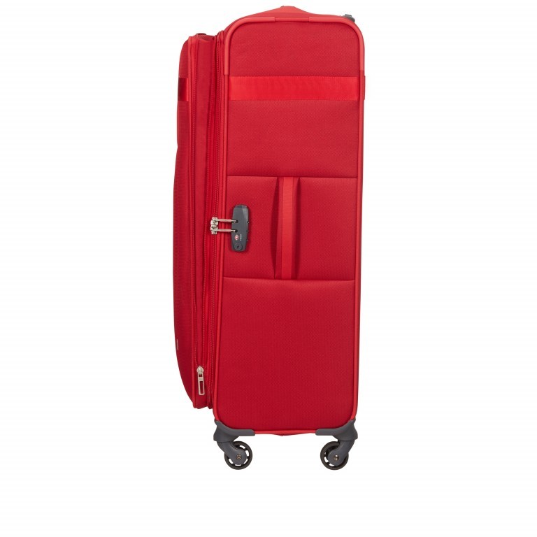 Koffer Citybeat Spinner 78 erweiterbar Red, Farbe: rot/weinrot, Marke: Samsonite, EAN: 5400520024107, Abmessungen in cm: 47x78x30, Bild 7 von 8