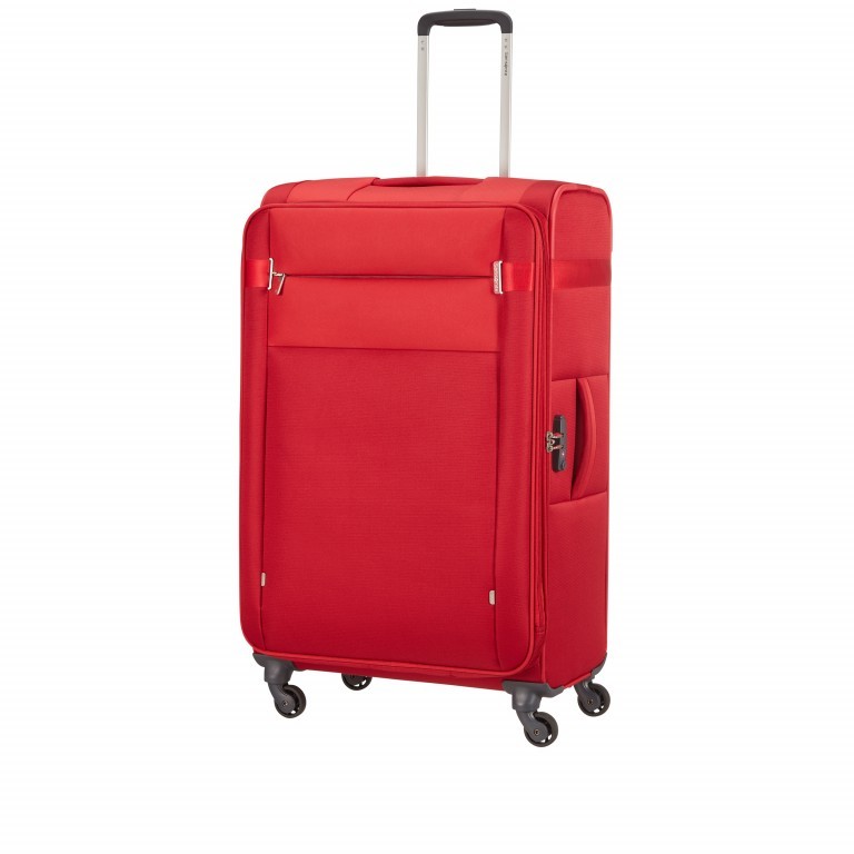 Koffer Citybeat Spinner 78 erweiterbar Red, Farbe: rot/weinrot, Marke: Samsonite, EAN: 5400520024107, Abmessungen in cm: 47x78x30, Bild 8 von 8