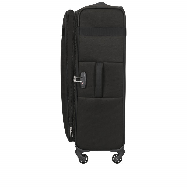 Koffer Citybeat Spinner 78 erweiterbar Black, Farbe: schwarz, Marke: Samsonite, EAN: 5400520024077, Abmessungen in cm: 47x78x30, Bild 7 von 8