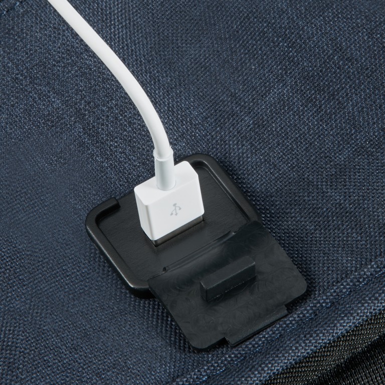 Rucksack Securipak Laptop Backpack 15.6 Zoll mit USB-Anschluss Eclipse Blue, Farbe: blau/petrol, Marke: Samsonite, EAN: 5400520023087, Abmessungen in cm: 30x44x16, Bild 14 von 15