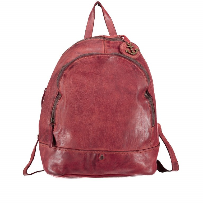 Rucksack Anchor-Love Meghan B3.7570 Chili Red, Farbe: rot/weinrot, Marke: Harbour 2nd, EAN: 4046478043626, Abmessungen in cm: 28x34x11.5, Bild 1 von 7