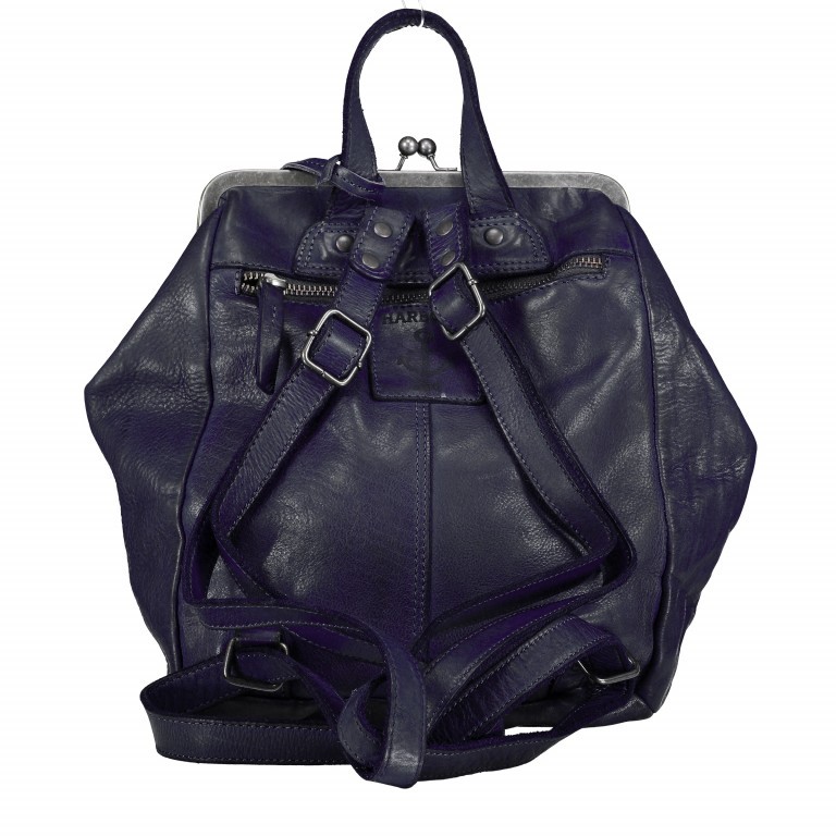 Rucksack Anchor-Love Anouk B3.9290 Midnight Navy, Farbe: blau/petrol, Marke: Harbour 2nd, EAN: 4046478042247, Abmessungen in cm: 22x27x9, Bild 4 von 8