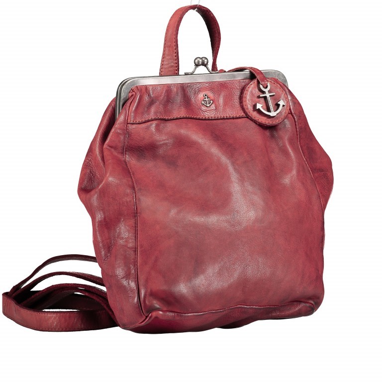Rucksack Anchor-Love Anouk B3.9290 Chili Red, Farbe: rot/weinrot, Marke: Harbour 2nd, EAN: 4046478043718, Abmessungen in cm: 22x27x9, Bild 2 von 8