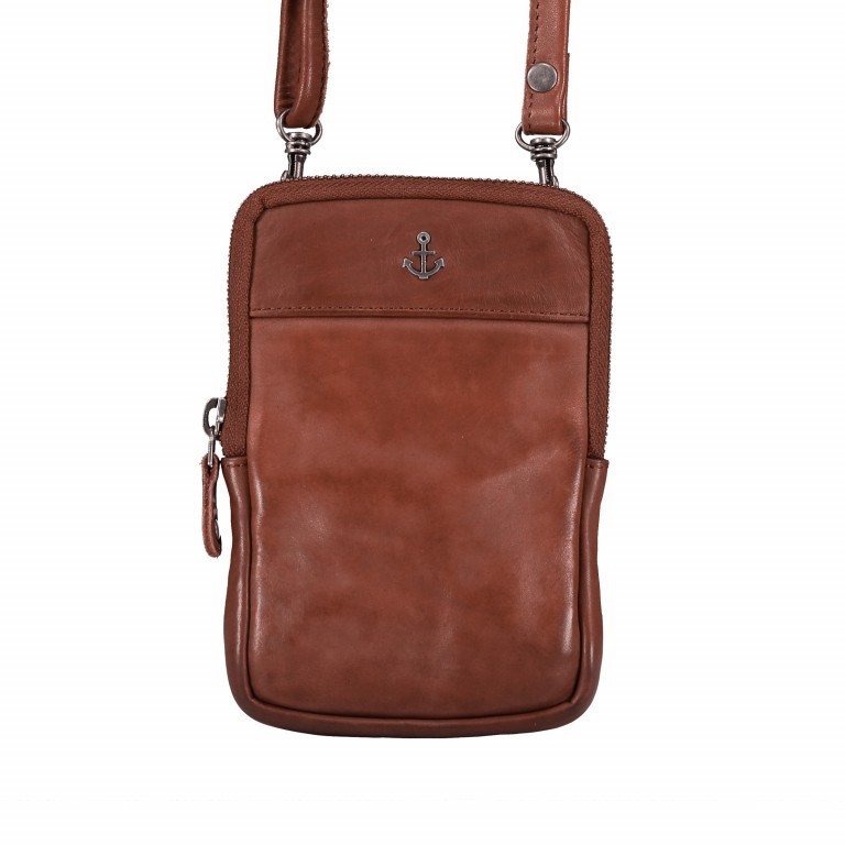 Handytasche Anchor-Love Benita B3.1548 mit Schulterriemen Charming Cognac, Farbe: cognac, Marke: Harbour 2nd, EAN: 4046478043978, Abmessungen in cm: 11x17x1.5, Bild 1 von 7