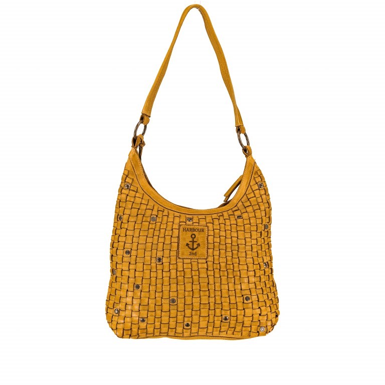 Beuteltasche Soft-Weaving Tuula B3.6104 Oriental Mustard, Farbe: gelb, Marke: Harbour 2nd, EAN: 4046478039100, Abmessungen in cm: 30x33x9, Bild 3 von 6