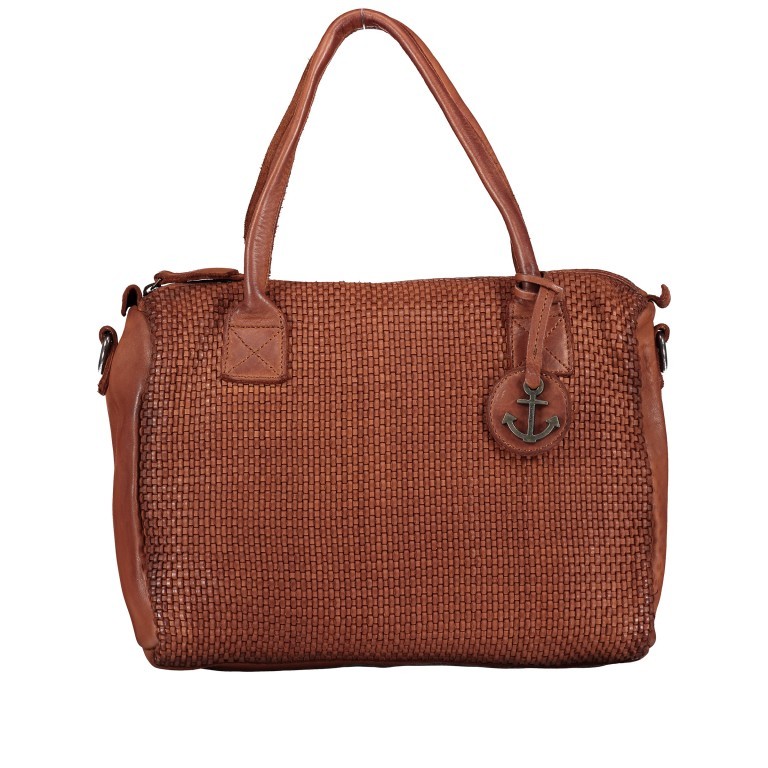 Handtasche Soft-Weaving Carolyn B3.9789 Charming Cognac, Farbe: cognac, Marke: Harbour 2nd, EAN: 4046478044364, Abmessungen in cm: 29x27x8.5, Bild 1 von 8