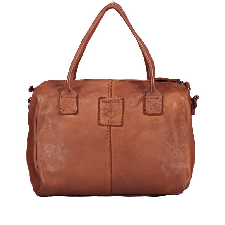 Handtasche Soft-Weaving Carolyn B3.9789 Charming Cognac, Farbe: cognac, Marke: Harbour 2nd, EAN: 4046478044364, Abmessungen in cm: 29x27x8.5, Bild 3 von 8