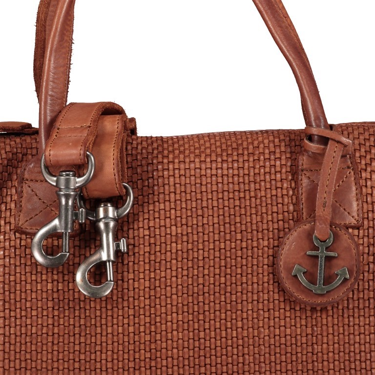 Handtasche Soft-Weaving Carolyn B3.9789 Charming Cognac, Farbe: cognac, Marke: Harbour 2nd, EAN: 4046478044364, Abmessungen in cm: 29x27x8.5, Bild 8 von 8