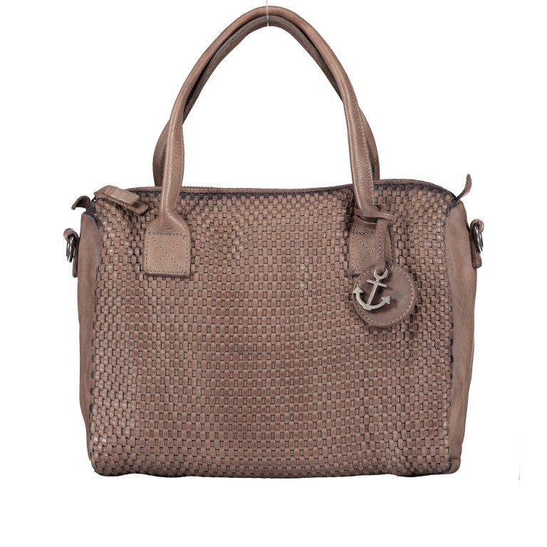 Handtasche Soft-Weaving Carolyn B3.9789 Stone Grey, Farbe: grau, Marke: Harbour 2nd, EAN: 4046478044371, Abmessungen in cm: 29x27x8.5, Bild 1 von 8