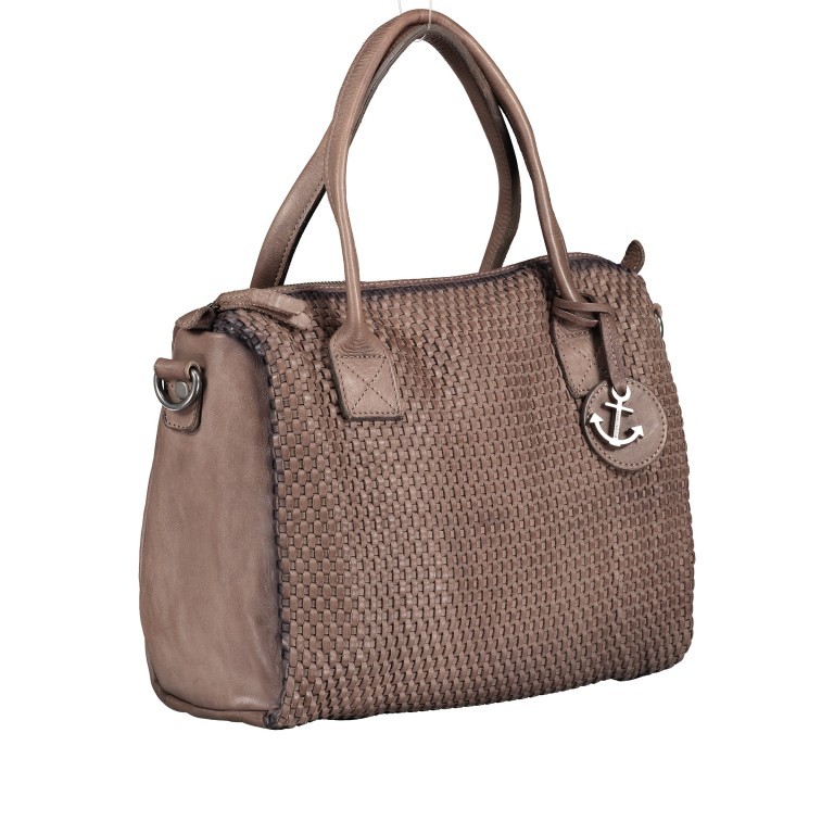 Handtasche Soft-Weaving Carolyn B3.9789 Stone Grey, Farbe: grau, Marke: Harbour 2nd, EAN: 4046478044371, Abmessungen in cm: 29x27x8.5, Bild 2 von 8