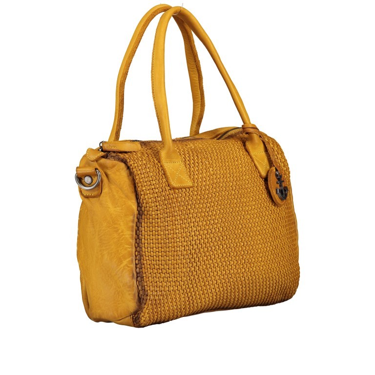 Handtasche Soft-Weaving Carolyn B3.9789 Oriental Mustard, Farbe: gelb, Marke: Harbour 2nd, EAN: 4046478044388, Abmessungen in cm: 29x27x8.5, Bild 2 von 8