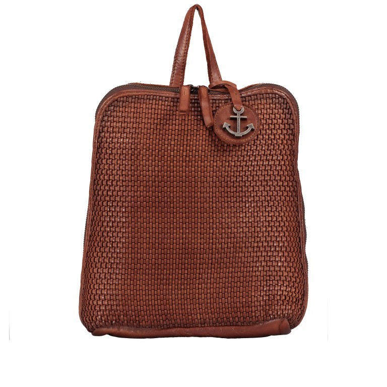 Rucksack Soft-Weaving Deborah B3.9810 Charming Cognac, Farbe: cognac, Marke: Harbour 2nd, EAN: 4046478044616, Abmessungen in cm: 20x27x9, Bild 1 von 6