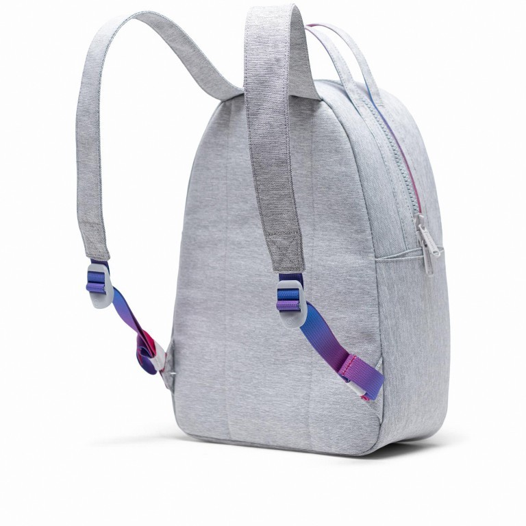 Rucksack Nova Small Größe 10 Liter Light Grey Crosshatch Sunrise, Farbe: grau, Marke: Herschel, EAN: 0828432393138, Abmessungen in cm: 24x36x12, Bild 3 von 4