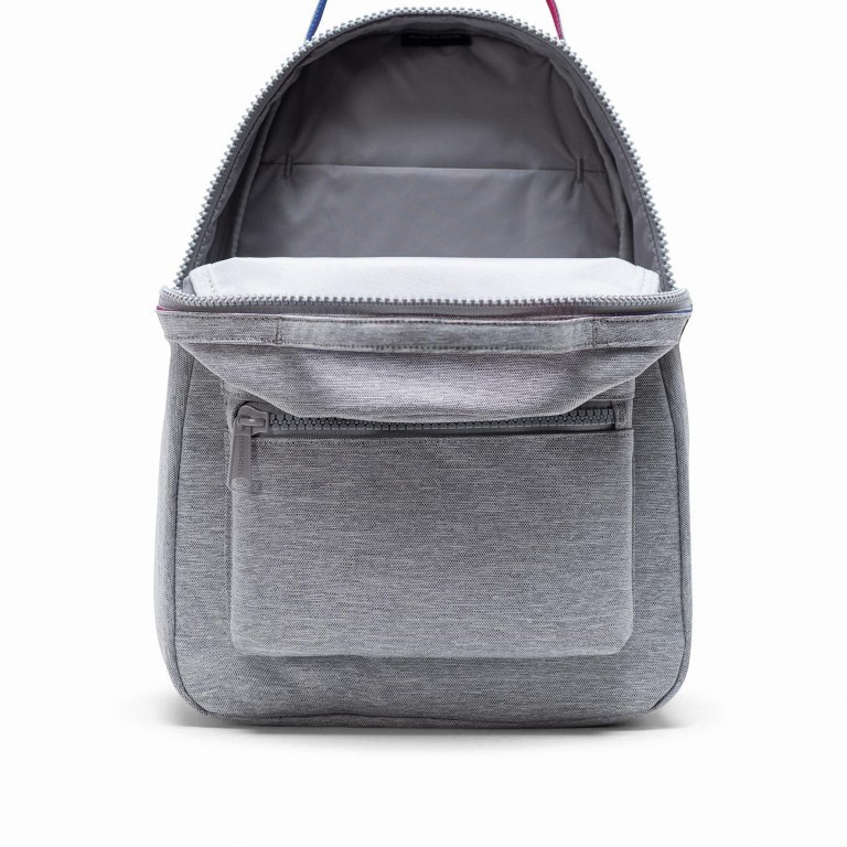 Rucksack Nova Small Größe 10 Liter Light Grey Crosshatch Sunrise, Farbe: grau, Marke: Herschel, EAN: 0828432393138, Abmessungen in cm: 24x36x12, Bild 4 von 4