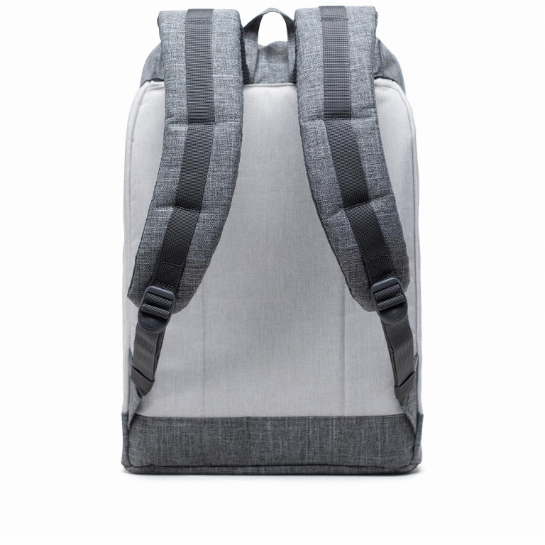Rucksack Retreat Cotton Webbing Volumen 18 Liter Raven Crosshatch Vapor Crosshatch, Farbe: grau, Marke: Herschel, EAN: 0828432390465, Abmessungen in cm: 34x46x12, Bild 3 von 5