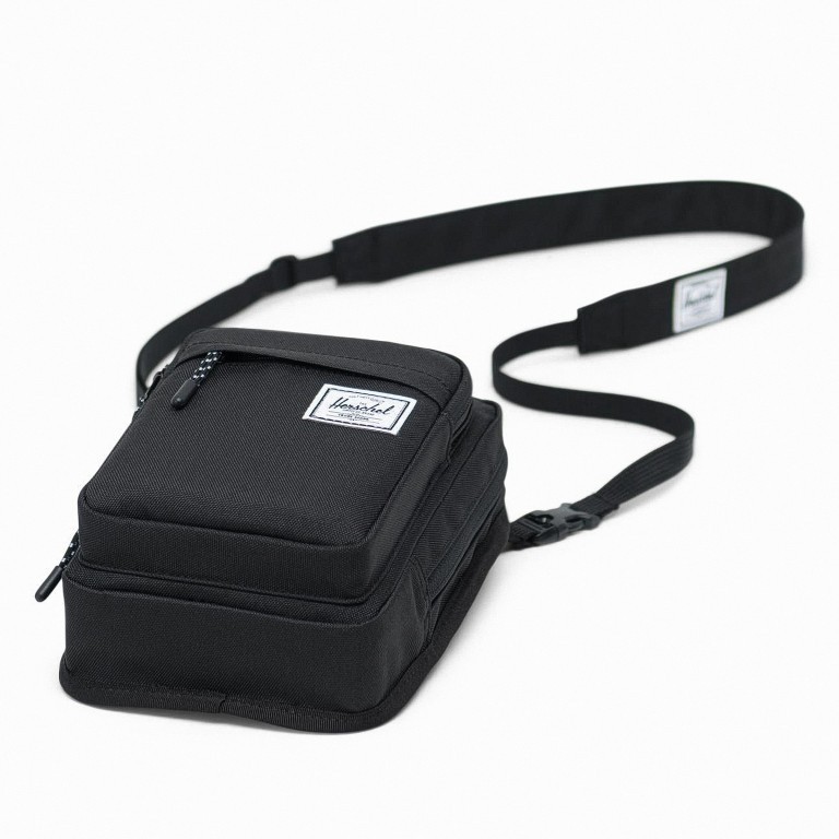 Umhängetasche Form Large Black, Farbe: schwarz, Marke: Herschel, EAN: 0828432235117, Abmessungen in cm: 14x20.5x6.5, Bild 2 von 3