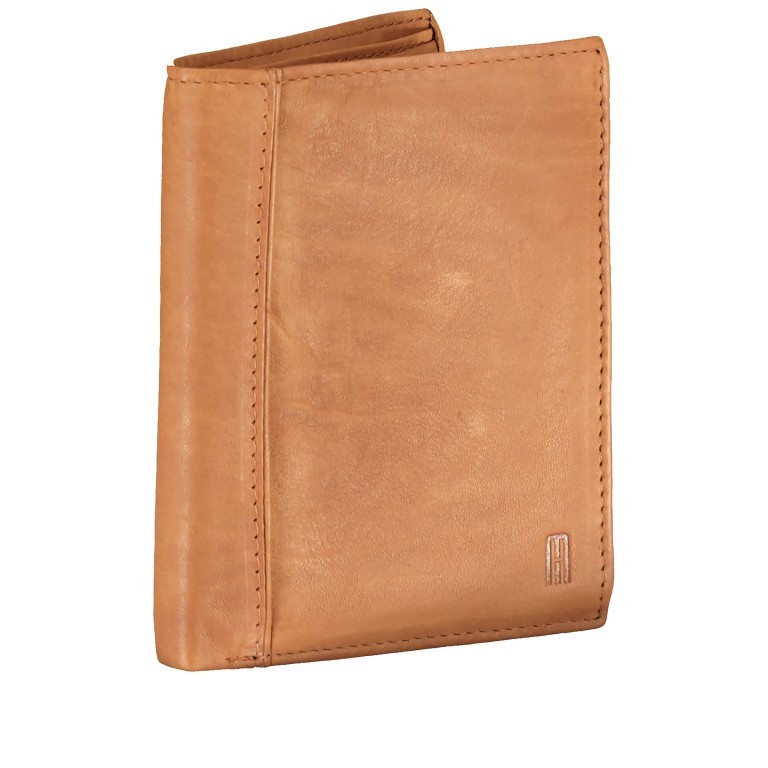 Geldbörse New Vintage Cognac, Farbe: cognac, Marke: Hausfelder Manufaktur, EAN: 4039584037948, Abmessungen in cm: 9.5x12x2, Bild 2 von 4