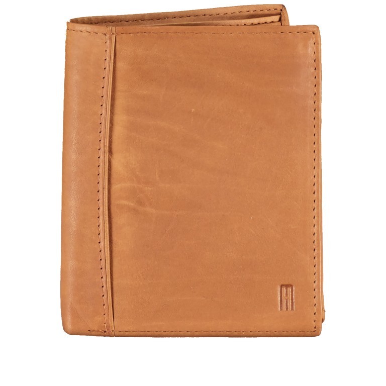 Geldbörse New Vintage Cognac, Farbe: cognac, Marke: Hausfelder Manufaktur, EAN: 4039584037948, Abmessungen in cm: 9.5x12x2, Bild 1 von 4
