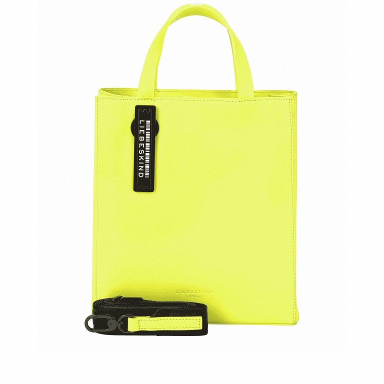Handtasche Paper Bag Tote S Carter Neon Yellow, Farbe: gelb, Marke: Liebeskind Berlin, EAN: 4058629129554, Abmessungen in cm: 22x25x12, Bild 1 von 7
