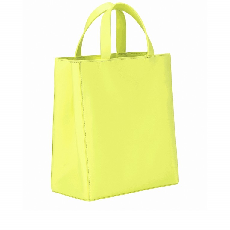 Handtasche Paper Bag Tote S Carter Neon Yellow, Farbe: gelb, Marke: Liebeskind Berlin, EAN: 4058629129554, Abmessungen in cm: 22x25x12, Bild 2 von 7
