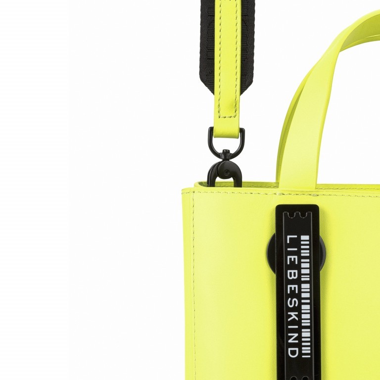 Handtasche Paper Bag Tote S Carter Neon Yellow, Farbe: gelb, Marke: Liebeskind Berlin, EAN: 4058629129554, Abmessungen in cm: 22x25x12, Bild 7 von 7